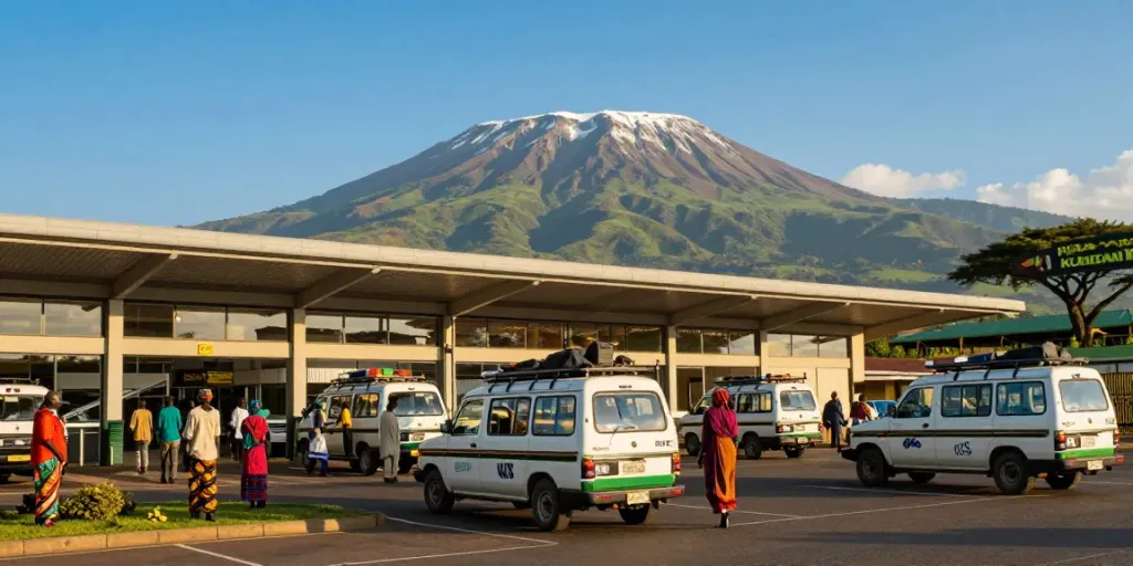 Transport sécurisé avec Safari Cabs Tanzania depuis l'aéroport de Kilimanjaro vers Moshi et Arusha.
