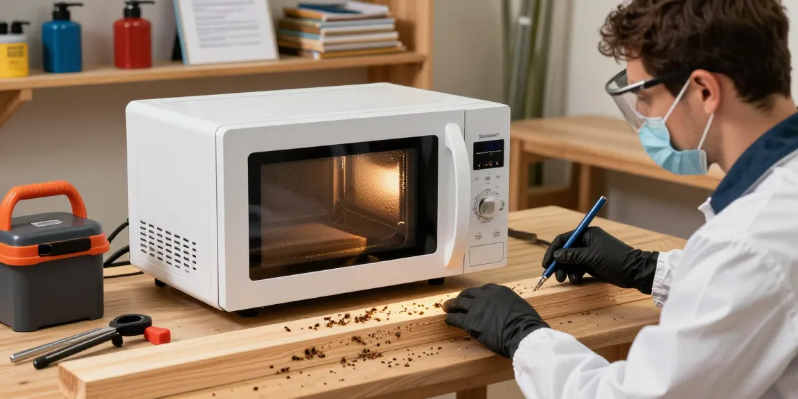 Traitement de bois avec Shashel®, dispositif à micro-ondes éliminant les insectes nuisibles dans un environnement sécurisé.